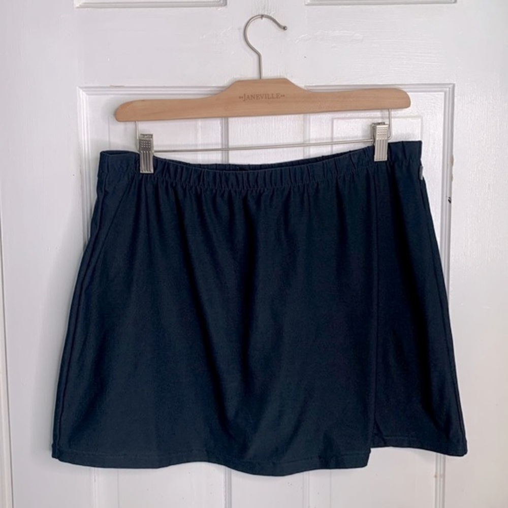 Nike Dri Fit Tennis Skort Skirt Navy Blue 241438 W-565 Sz Large